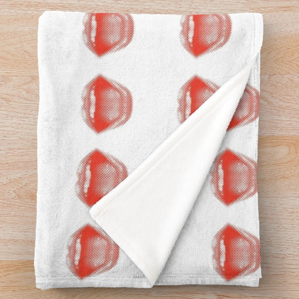 Soft and cozy plush blanket with entertainment-inspired design