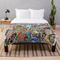 Plush blanket with Sticky Fingers band logo