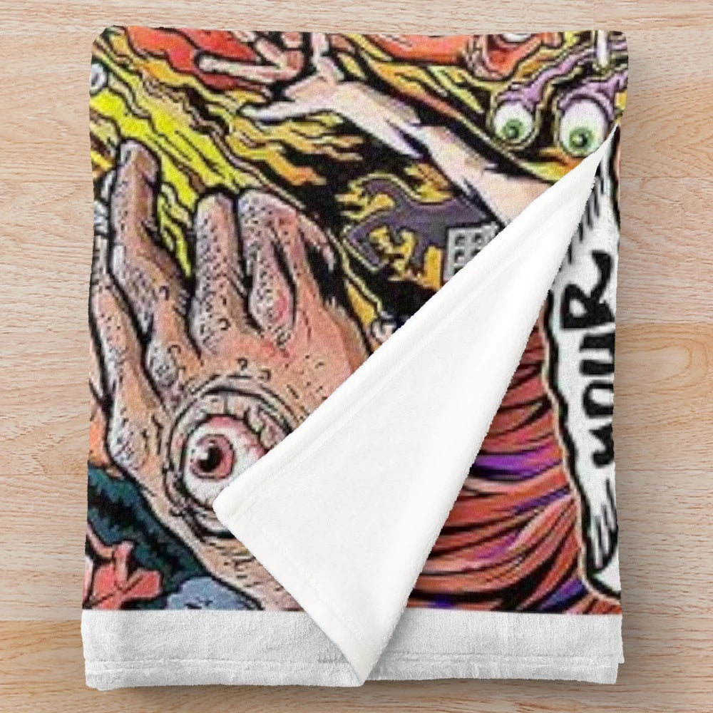 Plush blanket with Sticky Fingers band logo