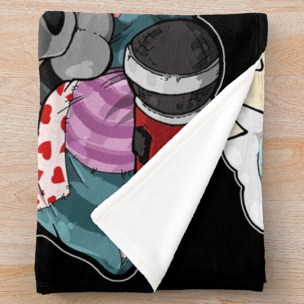 Soft and cuddly plush blanket with a furry design