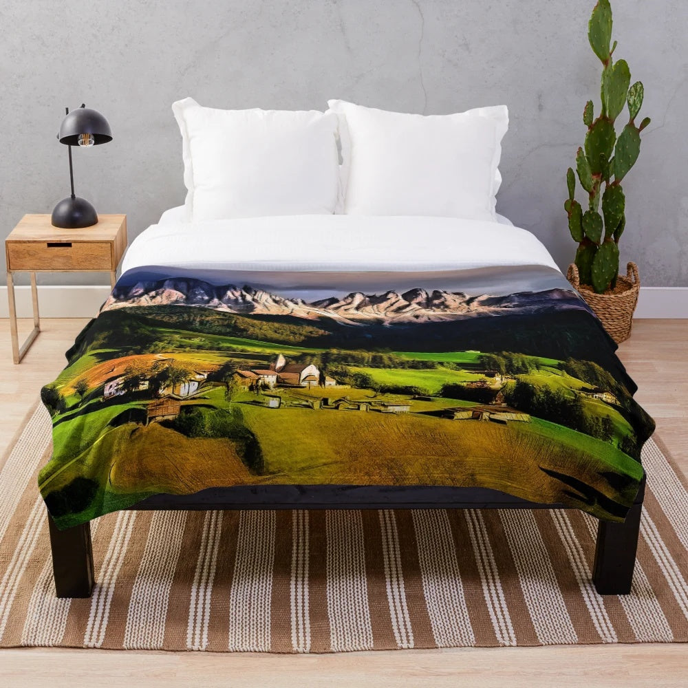 Soft and plush blanket in a calm and peaceful design
