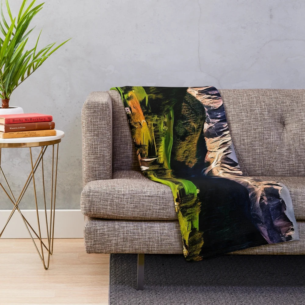 Soft and plush blanket in a calm and peaceful design