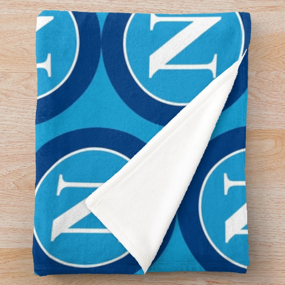 Soft and plush blanket featuring the Napoli logo for soccer fans
