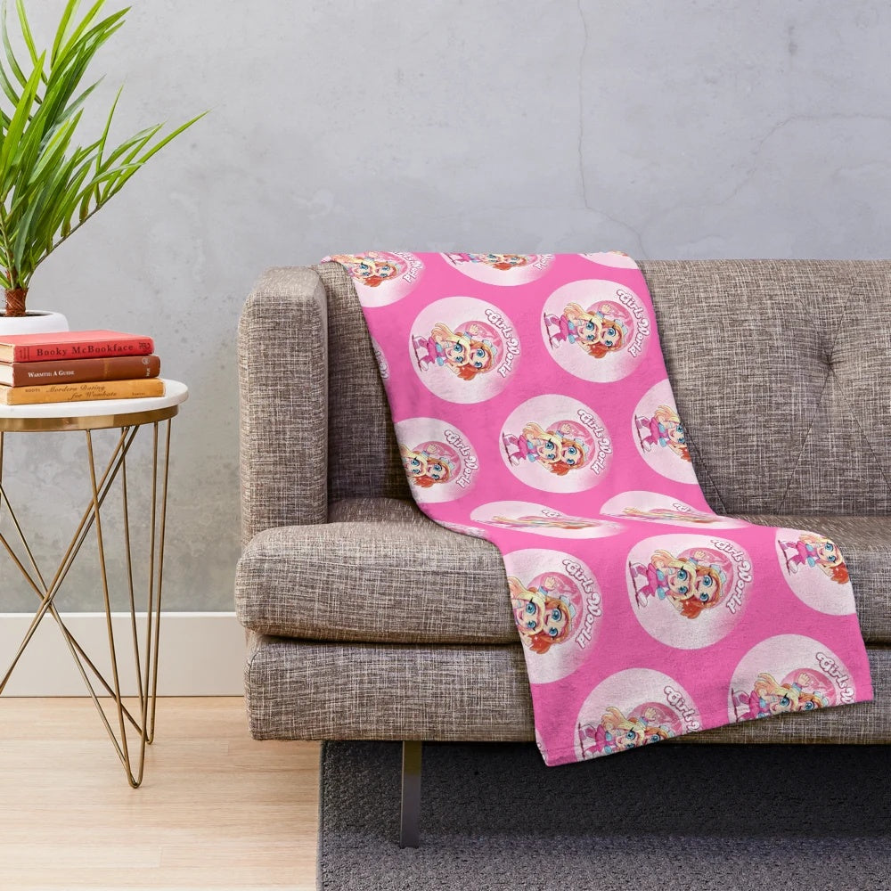 Soft and Cozy Plush Blanket with Hey Cuties Inspired Design