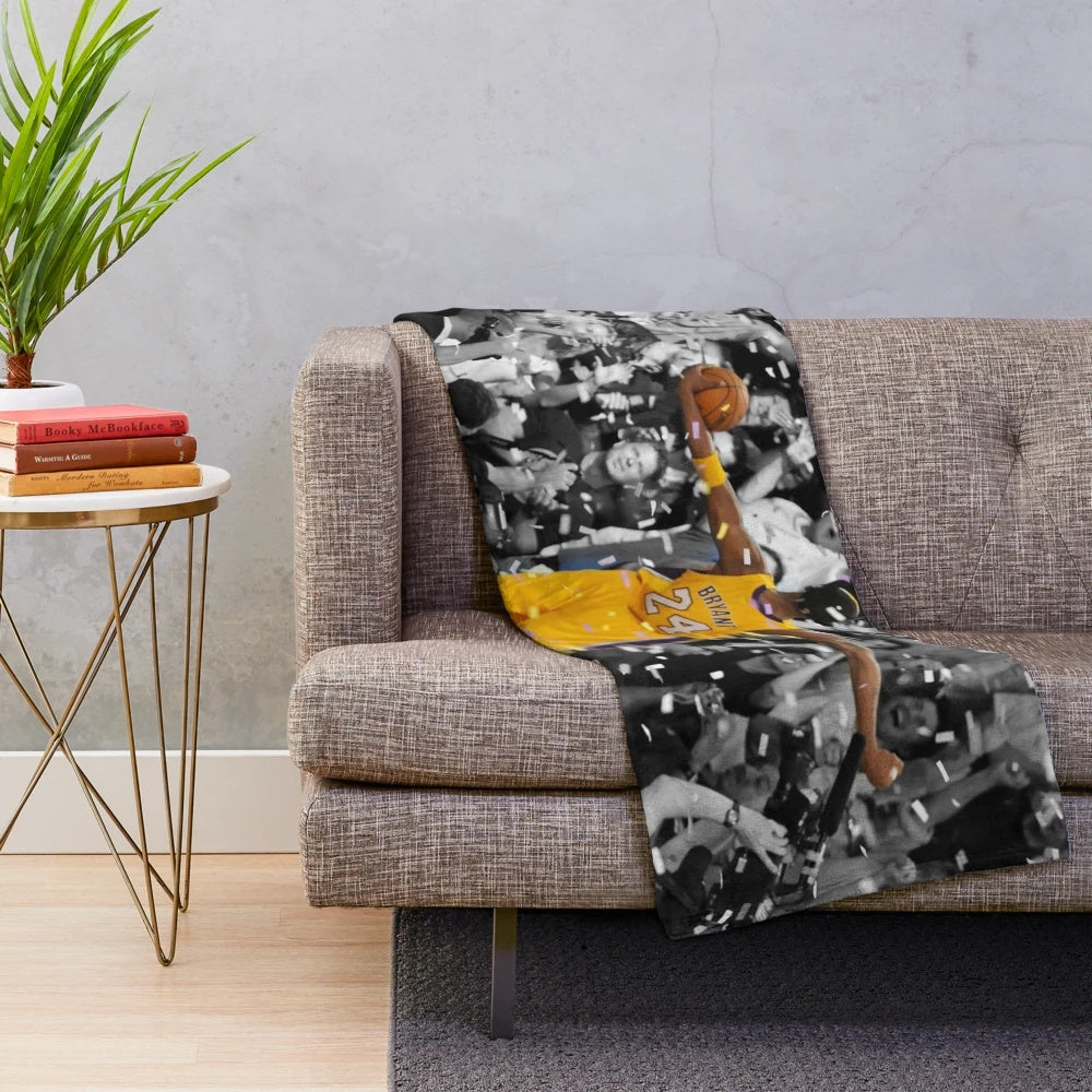 Plush Blanket Honoring Kobe Bryant's Legacy