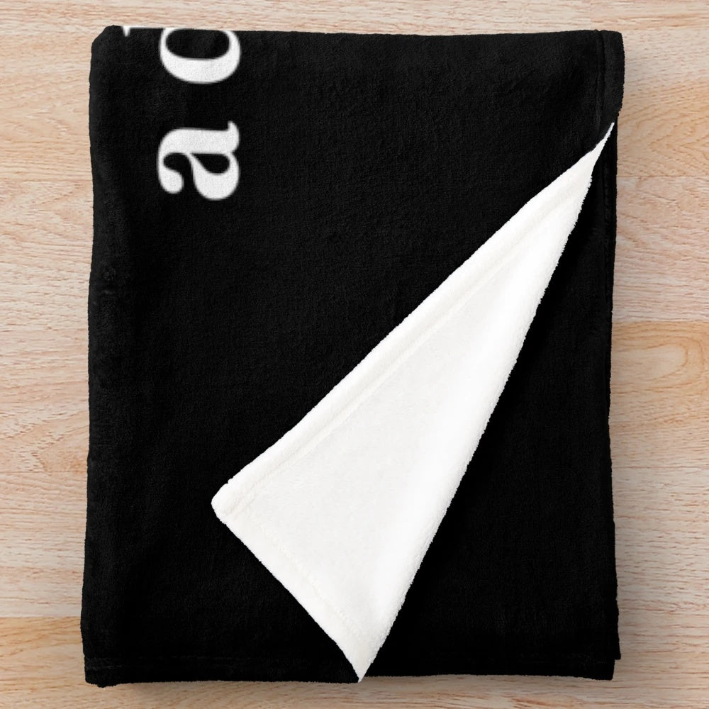 Soft and Comfortable Black Plush Blanket