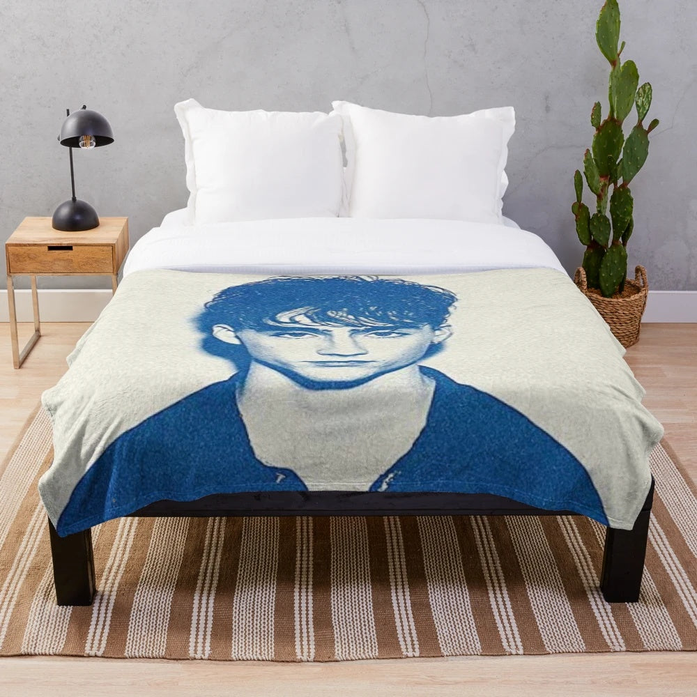 Soft and plush blanket with Arctic Monkeys-inspired design