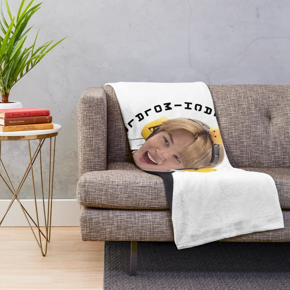 Soft and plush blanket inspired by the popular K-pop group BTS