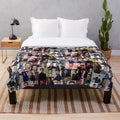 Soft and plush blanket with a trendy design