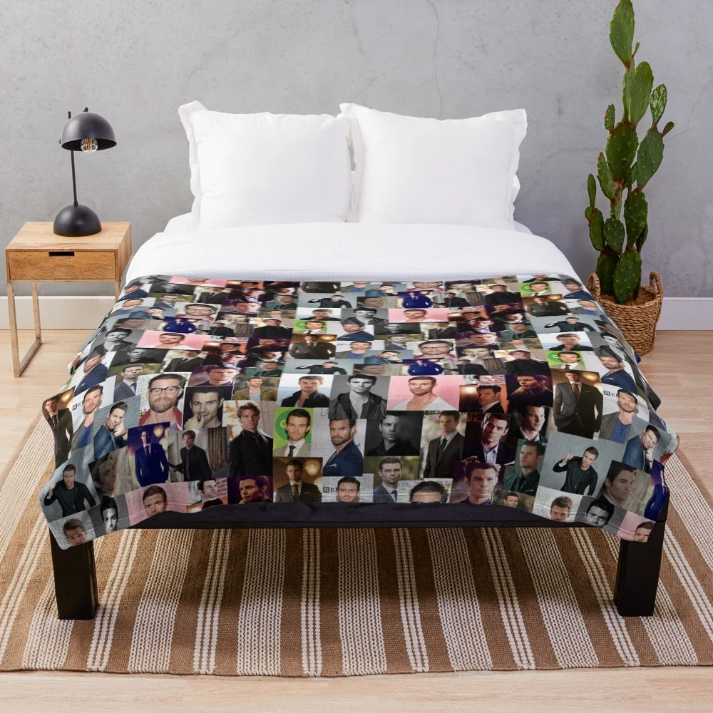 Soft and plush blanket with a trendy design