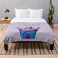 Plush blanket featuring the character Oh from the Dreamworks animation "Home