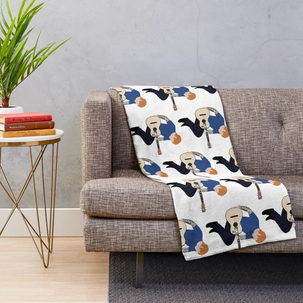 Soft and Plush Blanket Inspired by Ed Sheeran's Music