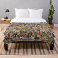 Soft and plush blanket in Ikea-inspired colors