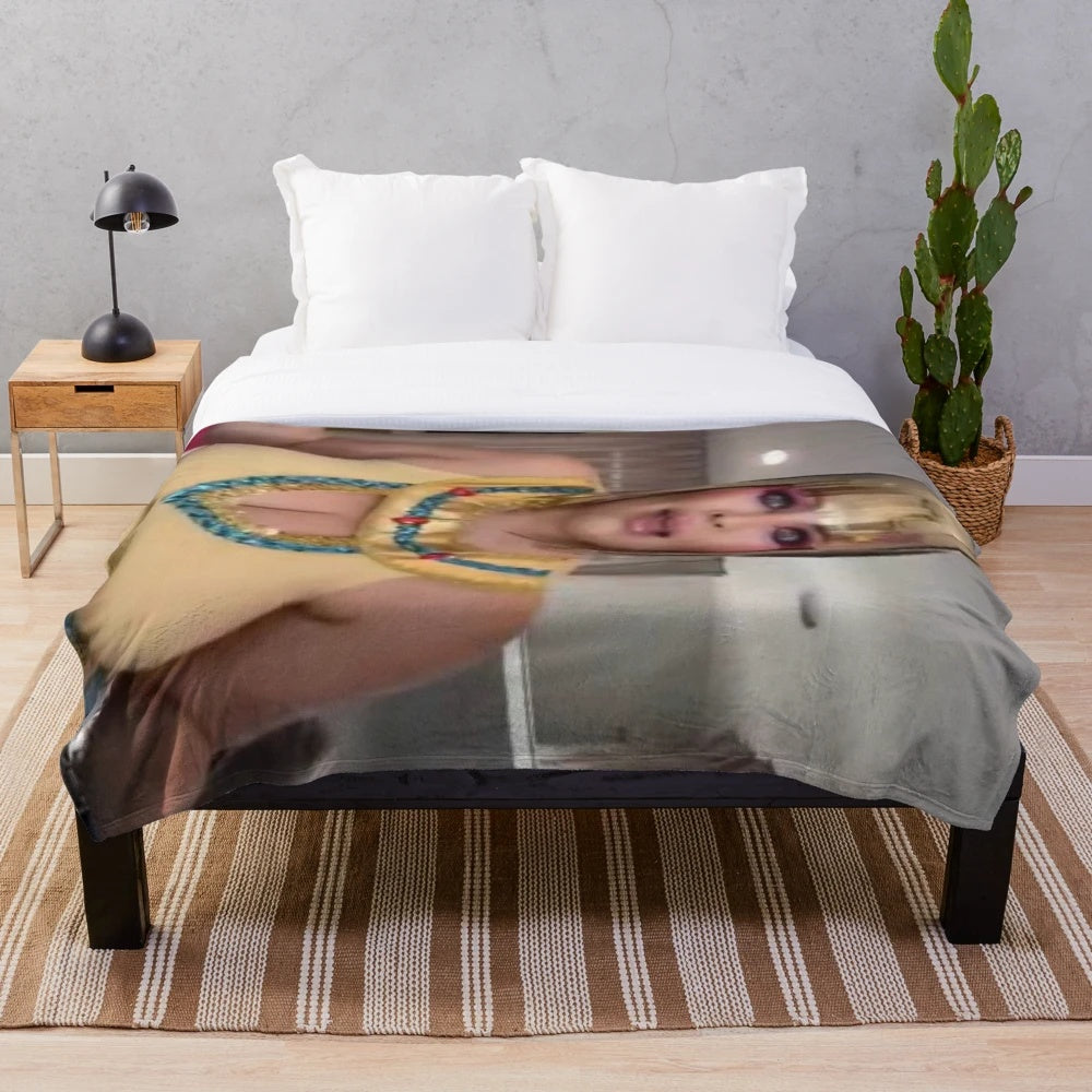 Trisha Paytas plush blanket in a soft, cozy material