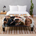 Soft and plush blanket with TV show character designs