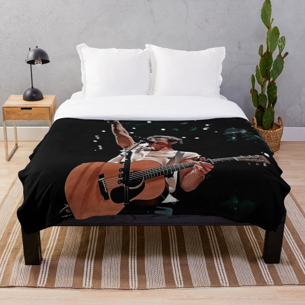 Mendes inspired plush blanket