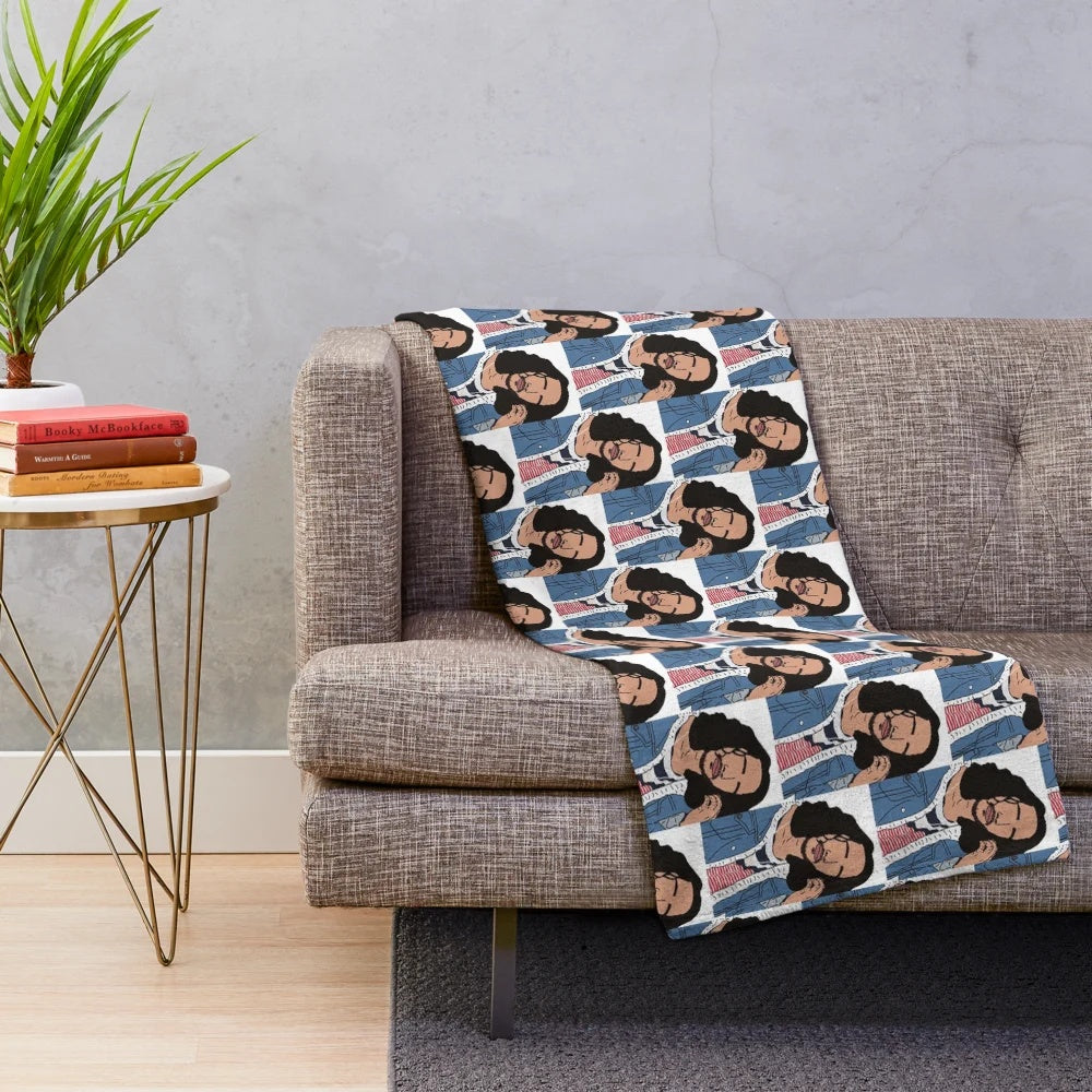 Russ-inspired plush blanket