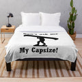 Soft and cozy plush blanket with a playful pun design