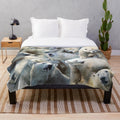 Soft and plush polar bear blanket