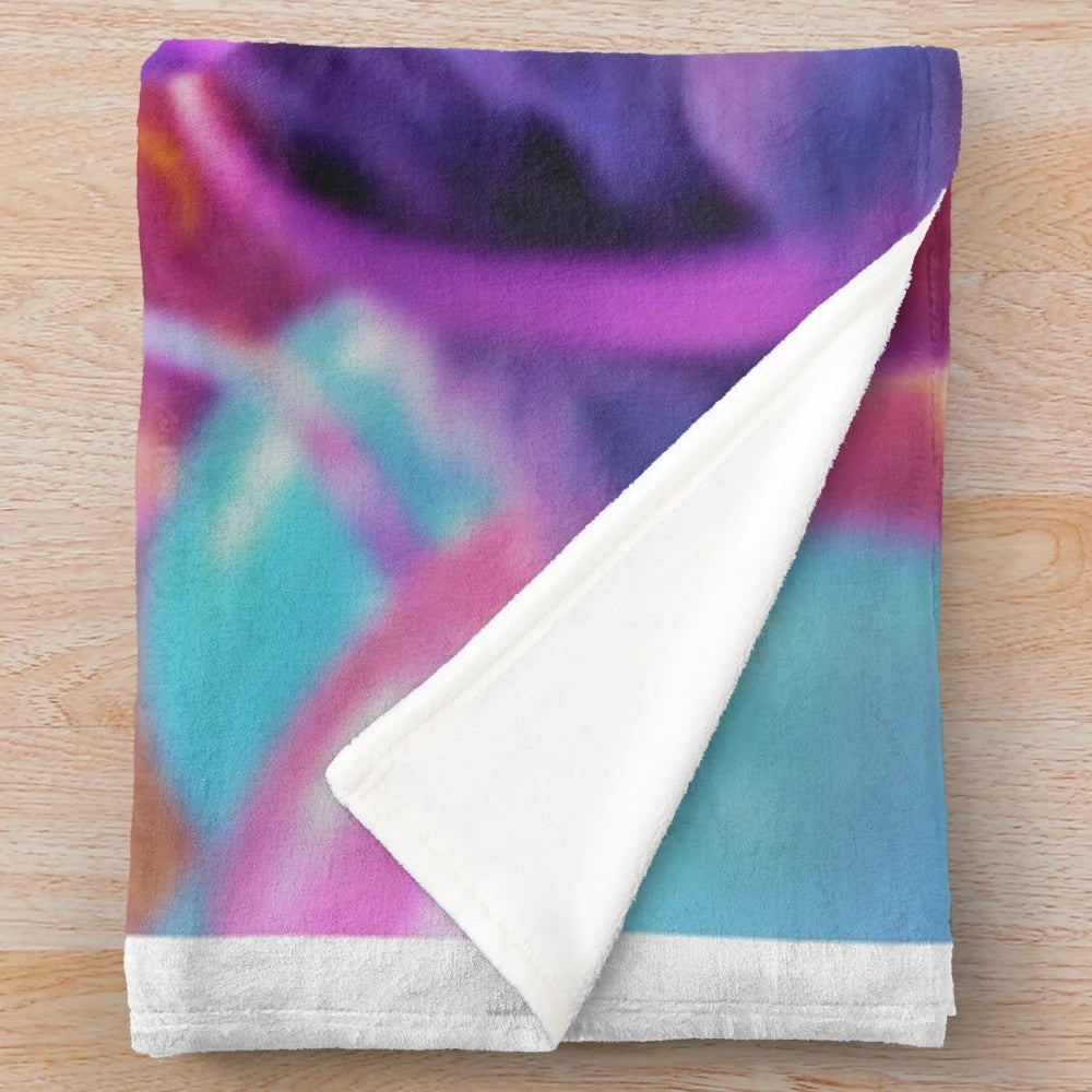 Soft and plush pop culture-themed blanket