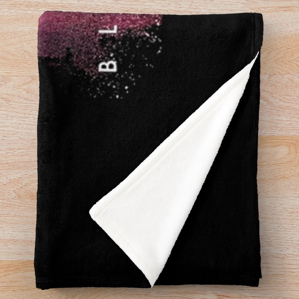 Plush blanket with little mix and whitney houston design