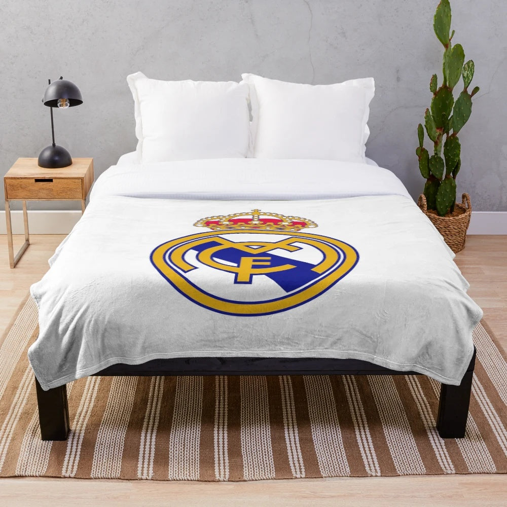 Real Madrid Inspired Plush Blanket