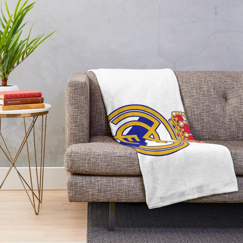 Real Madrid Inspired Plush Blanket