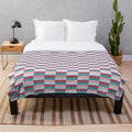 Rose ice cream pattern plush blanket