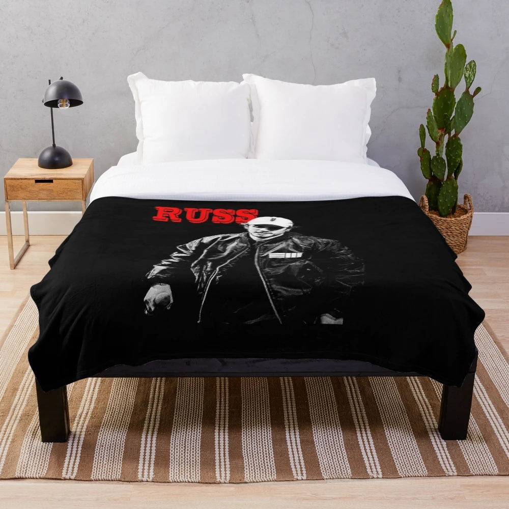 Russ plush blanket for hip-hop fans