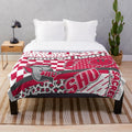 Soft and plush sacred heart design blanket for college dorms and homes