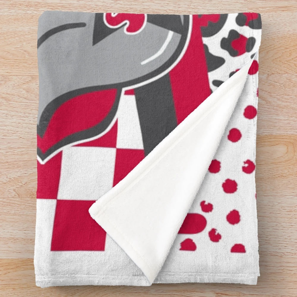 Soft and plush sacred heart design blanket for college dorms and homes