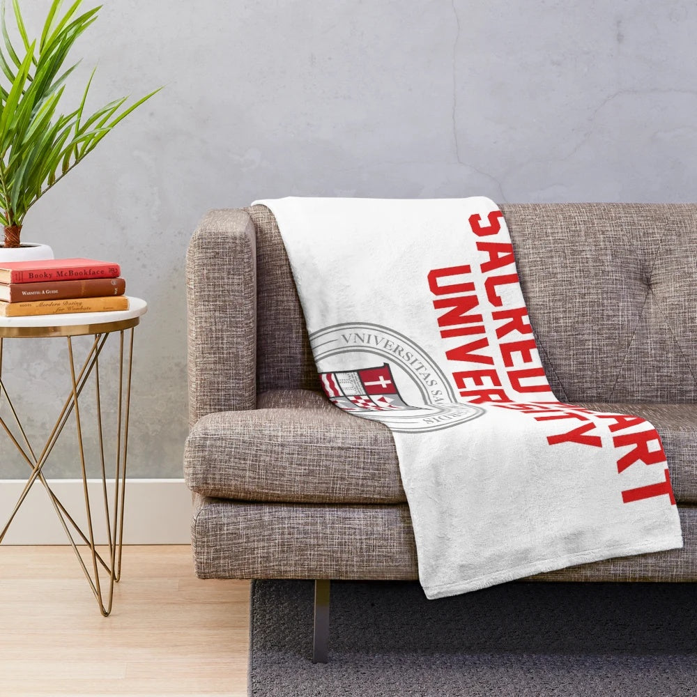 Sacred Heart University inspired plush blanket