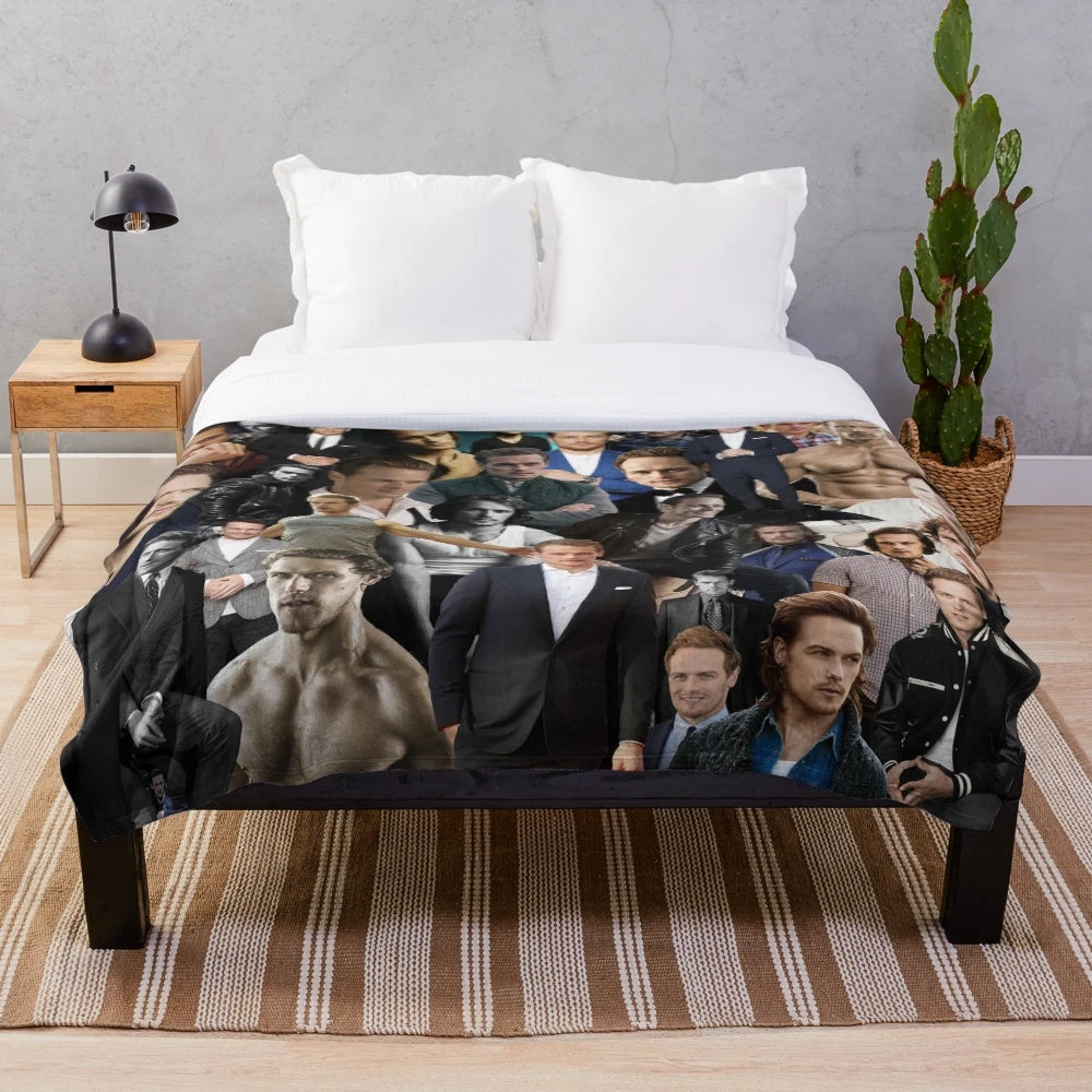 Sam Heughan Plush Blanket