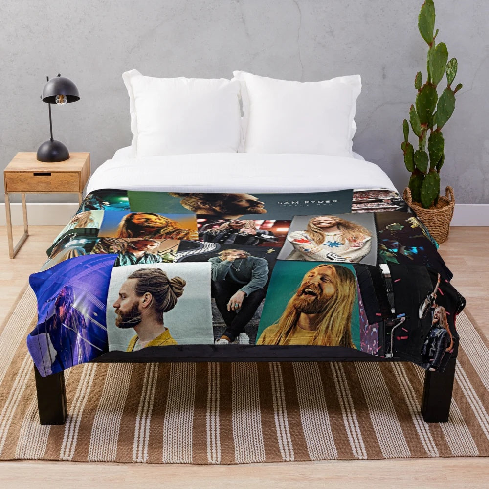 Soft and Plush Sam Ryder Themed Blanket
