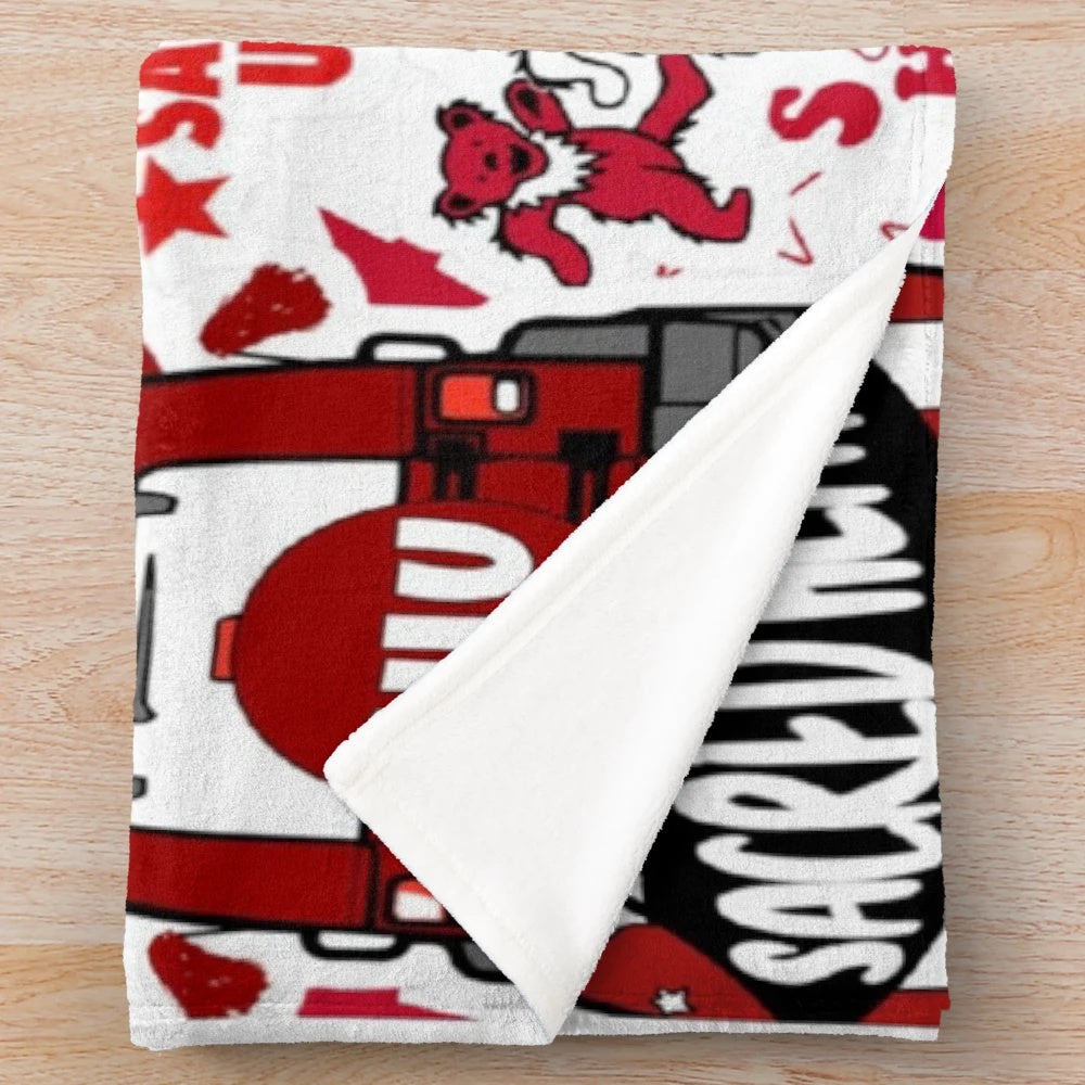 SHU Pioneers soft and plush college blanket
