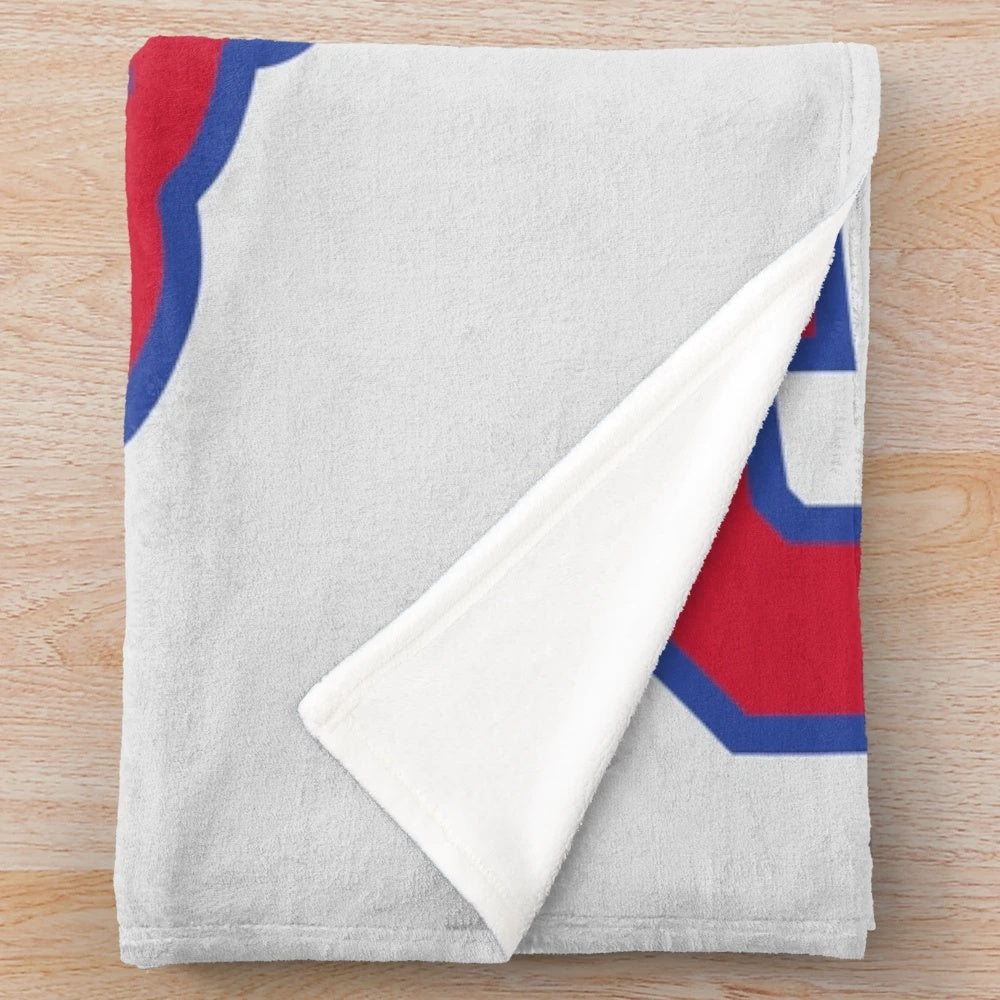 SMU-Inspired Plush Blanket with Blue and Red Colors