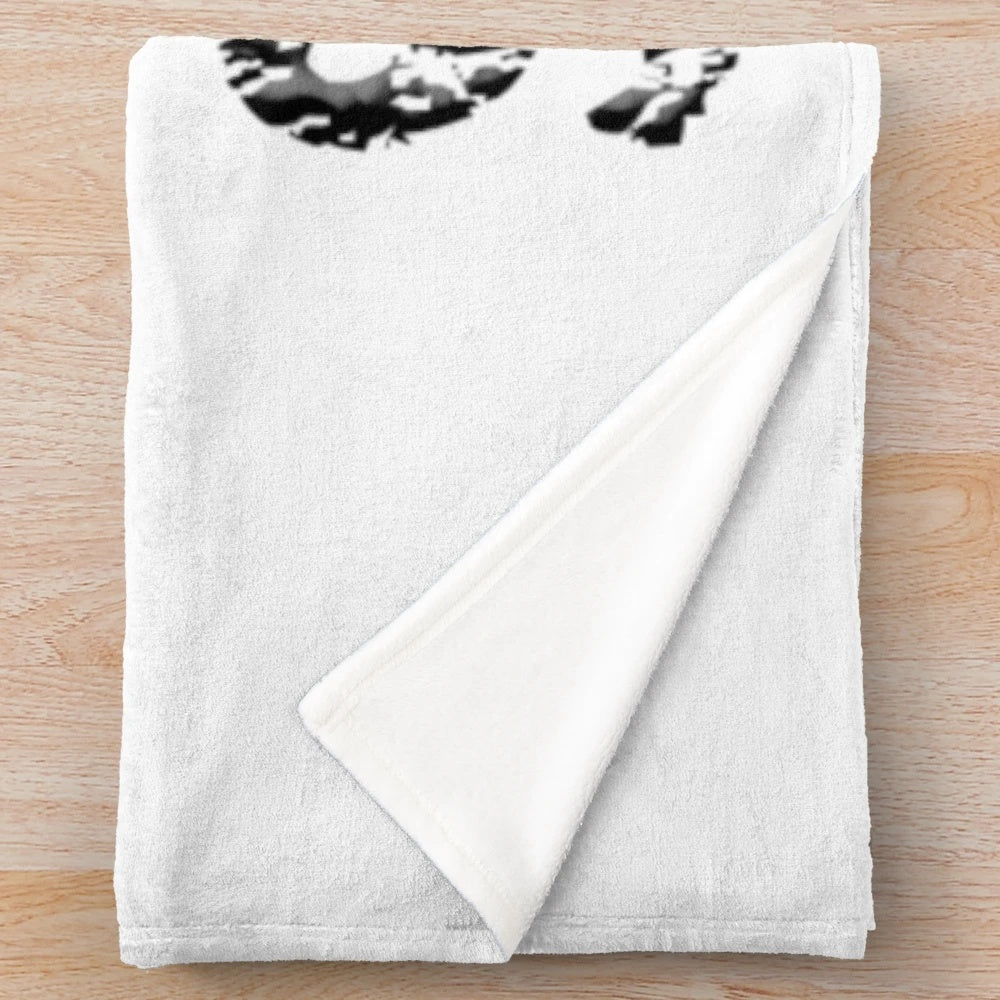 Soft and plush snow-themed blanket