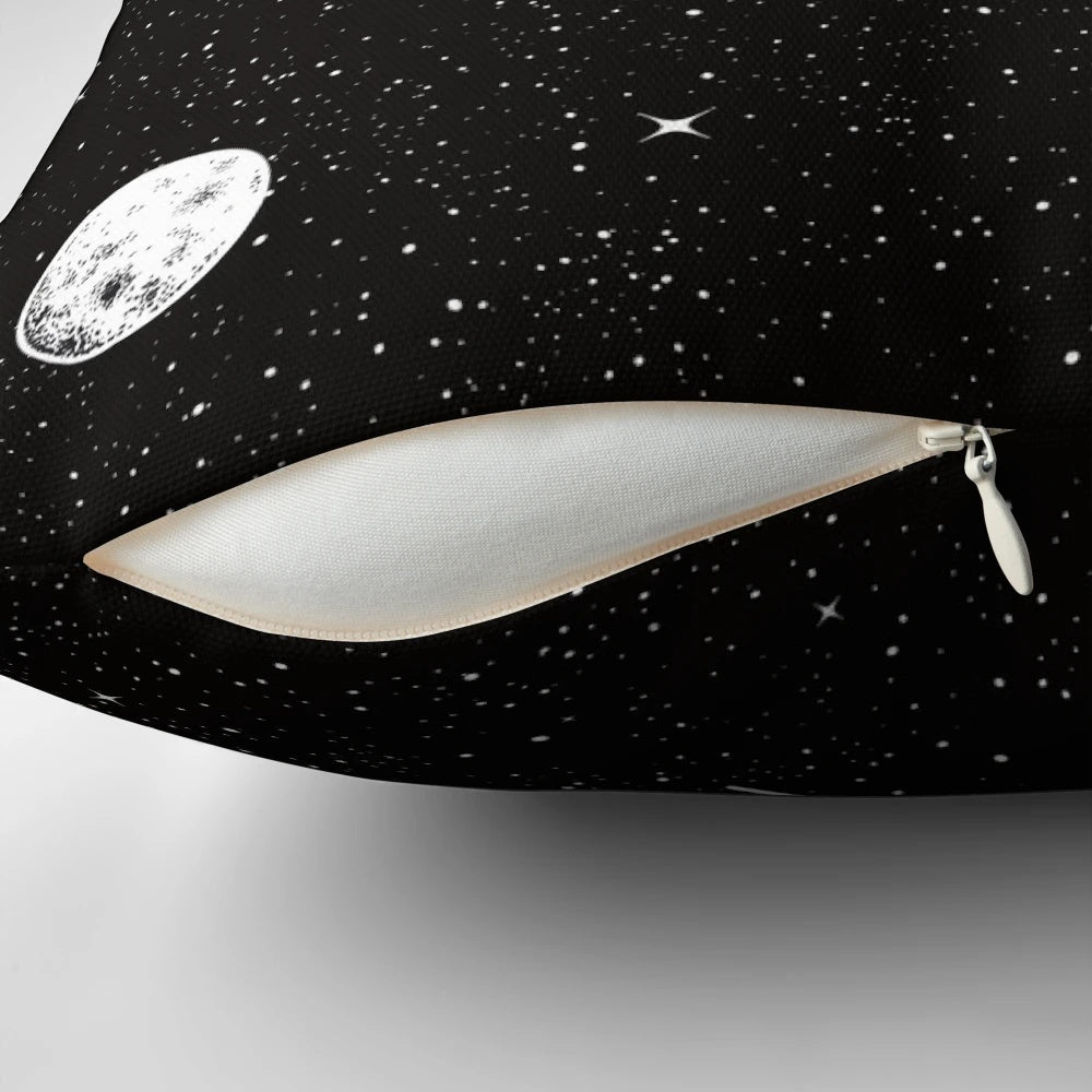 Soft and comfortable space-themed pillow for home decor