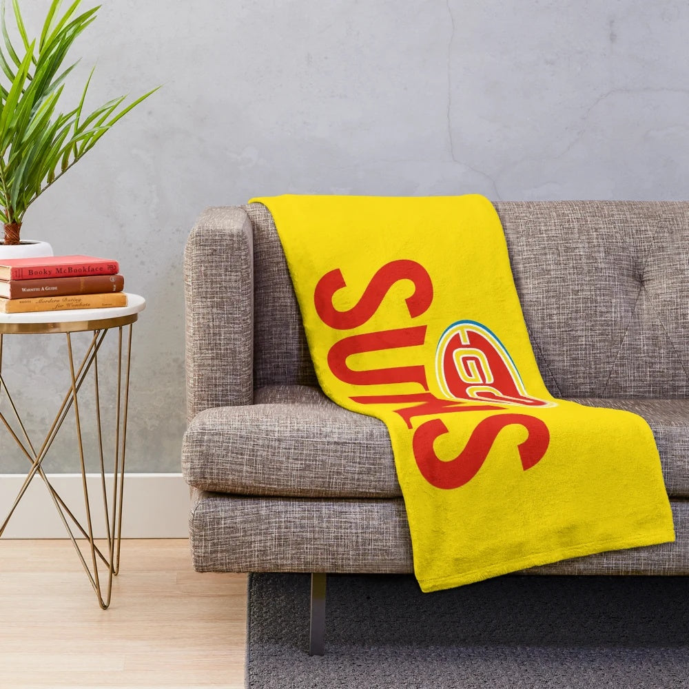 Soft and plush sports-themed blanket