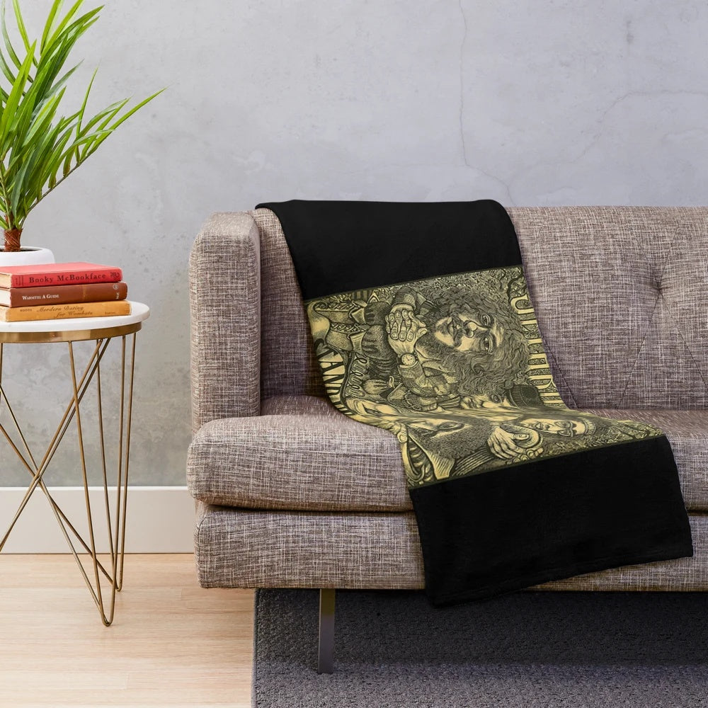 Soft and cozy plush blanket for home decor