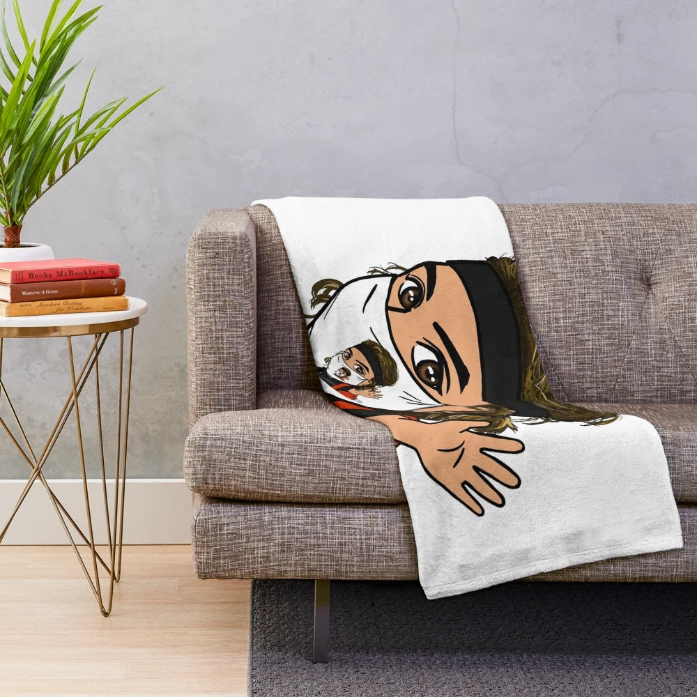 Stefanos Tsitsipas inspired plush blanket