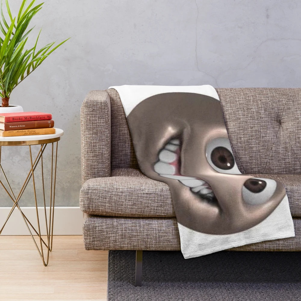Soft and plush "sussy baka" themed blanket for among us fans