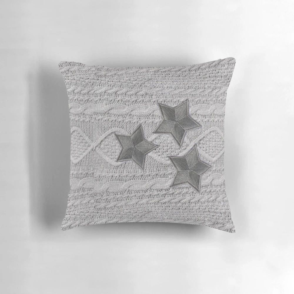 A stylish and comfy pillow featuring Taylor Swift's iconic 'cardigan' design