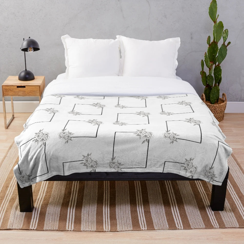 The 1975 box logo plush blanket