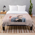 Tom Holland inspired plush blanket with spider-man design