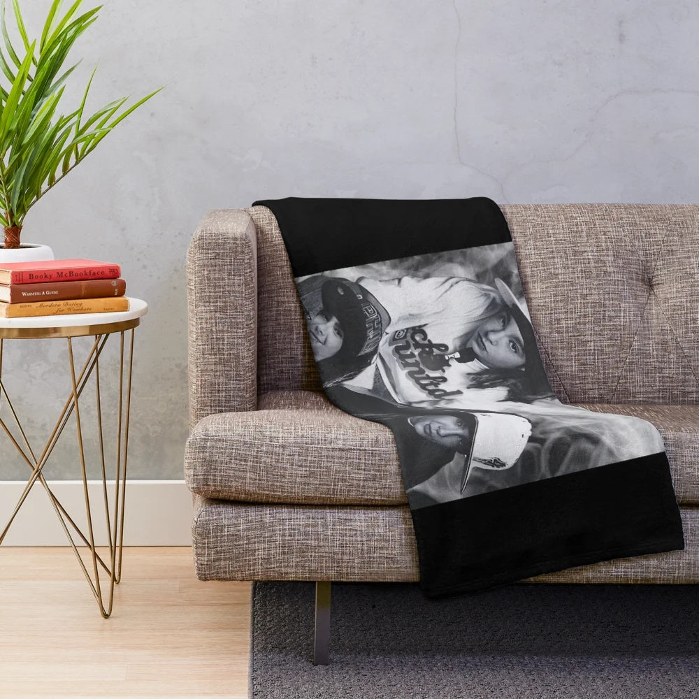 Tom Kaulitz inspired plush blanket for Tokio Hotel fans