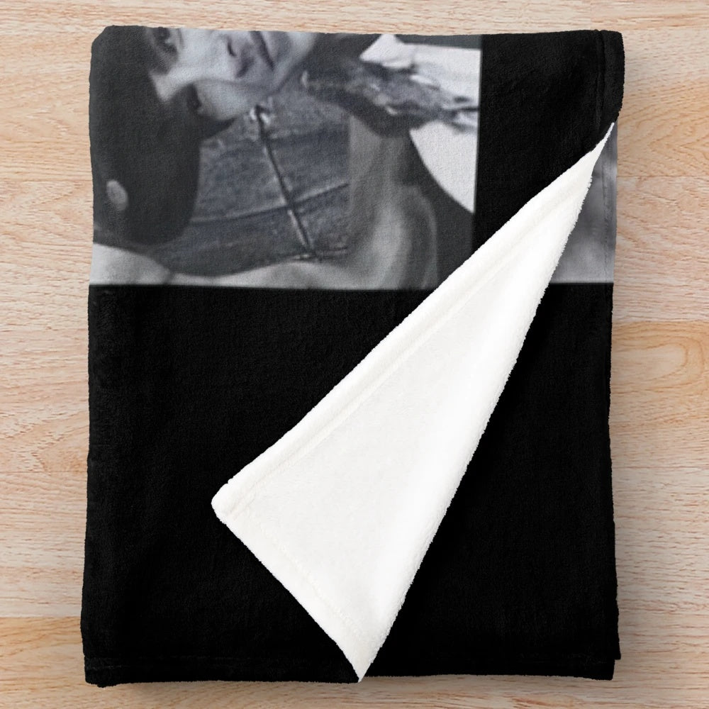 Tom Kaulitz inspired plush blanket for Tokio Hotel fans