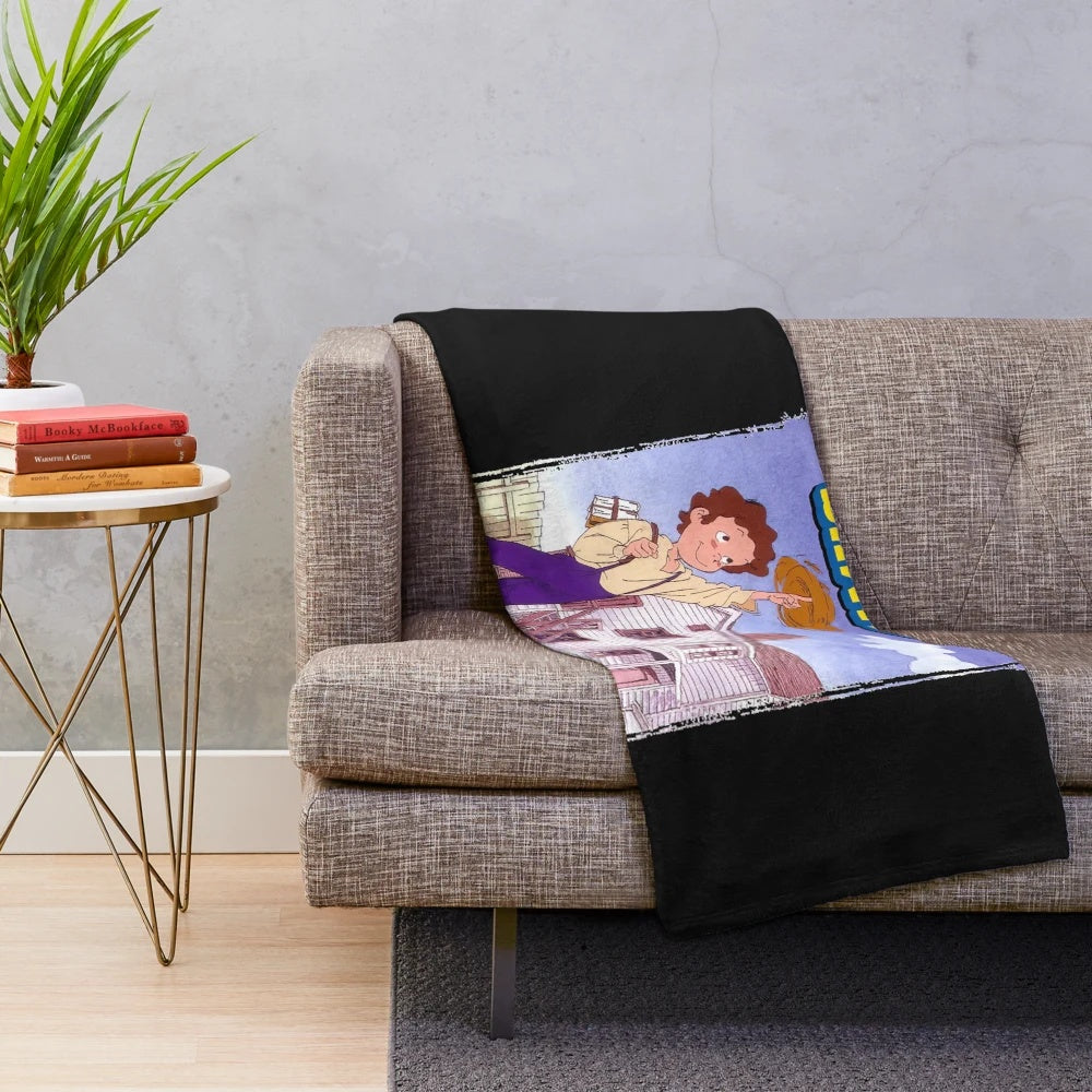 Soft and cozy plush blanket featuring the characters from the Tom Sawyer anime series
