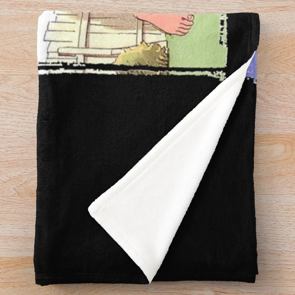 Soft and cozy plush blanket featuring the characters from the Tom Sawyer anime series