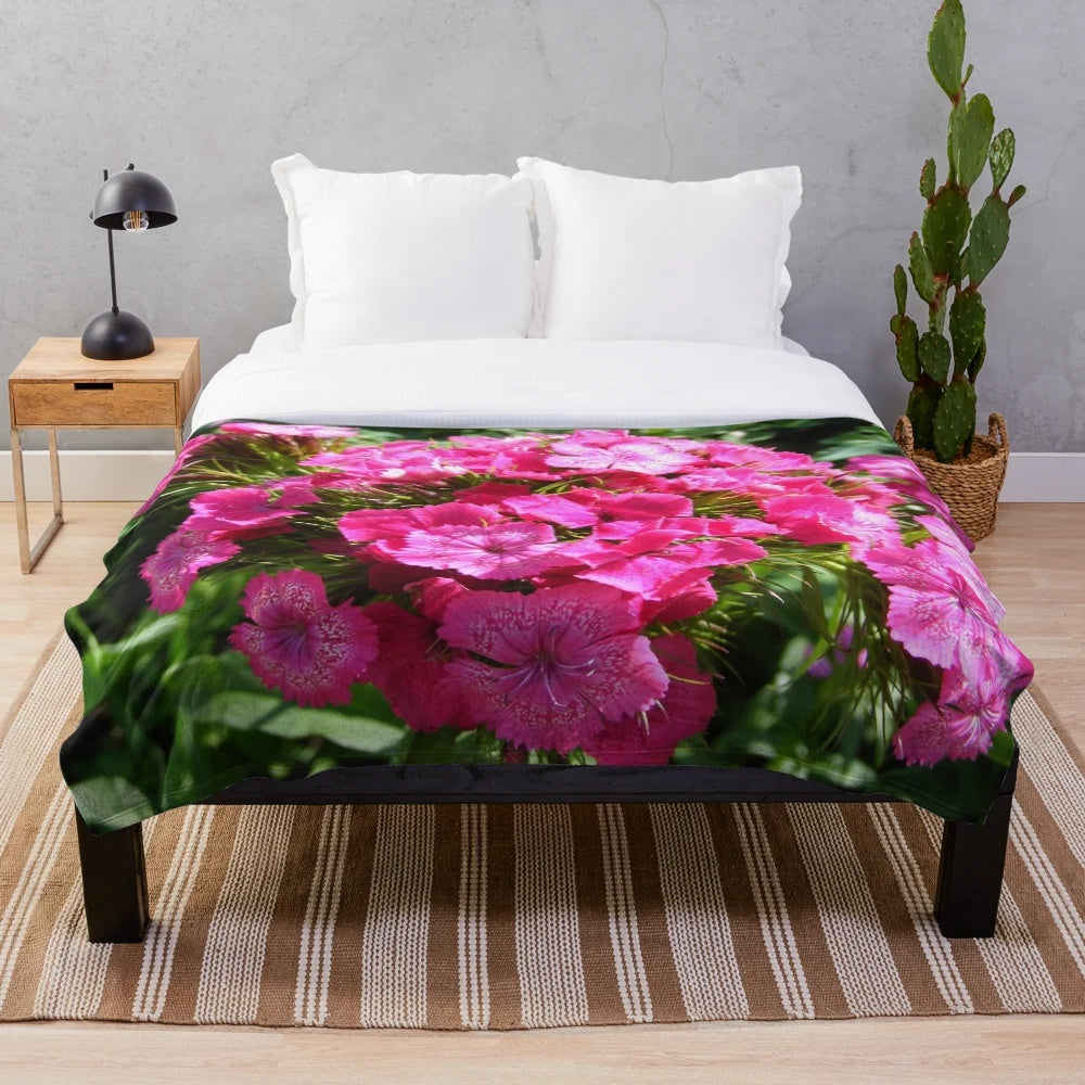 Turkish Carnation Plush Blanket